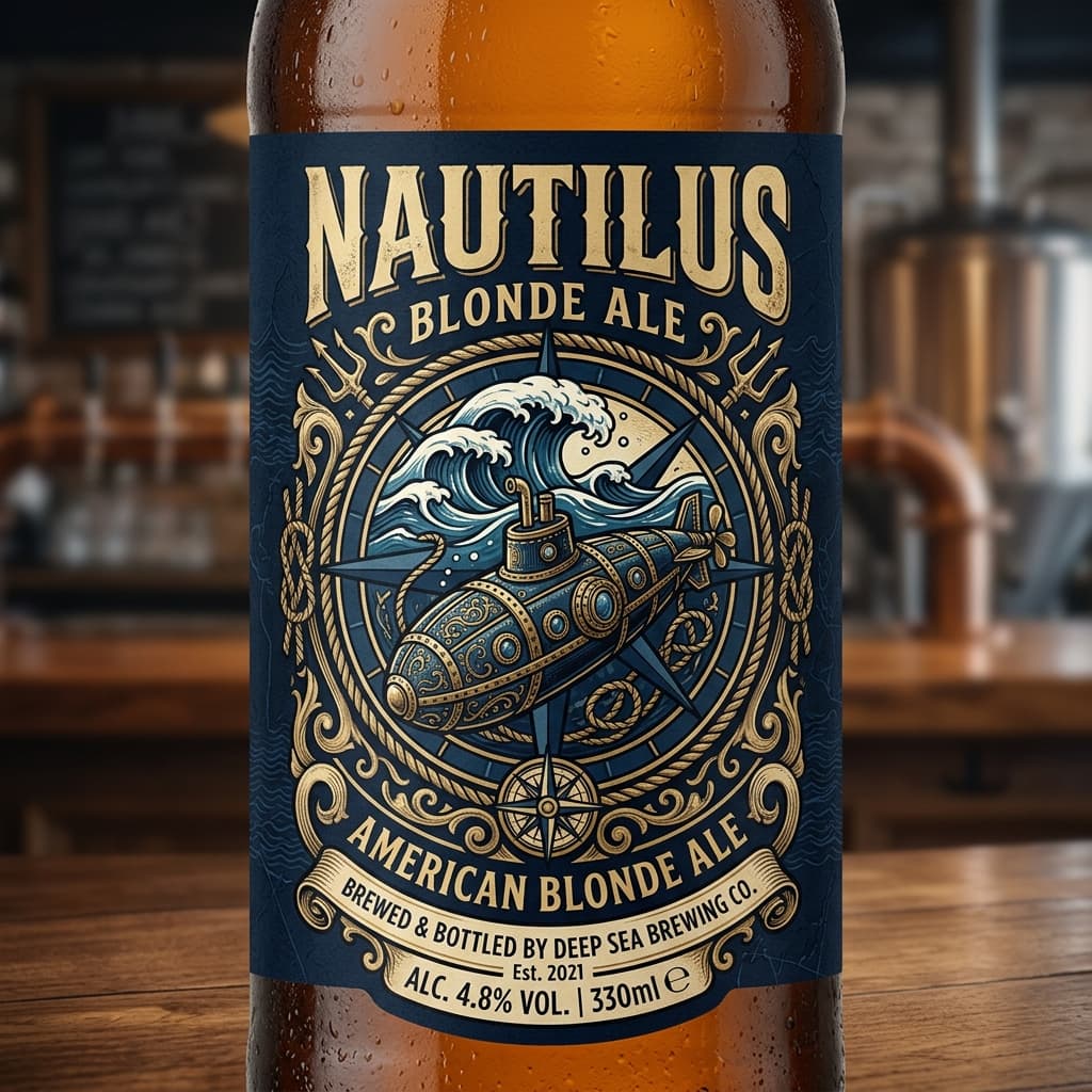 Nautilus American Blonde Ale Label